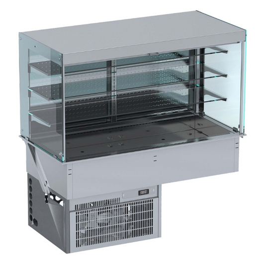 DROP-IN CUBIC REFRIGERATED DISPLAY WALL MODEL - ROLL-UP 4/1 SKU 7495.0170
