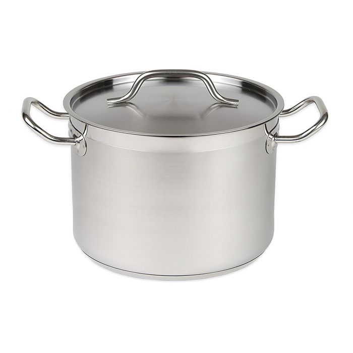 DEEP STOCKPOT MID HIGH SS + LID ø32 16L - SKU 7501.0055  All Stop Trading