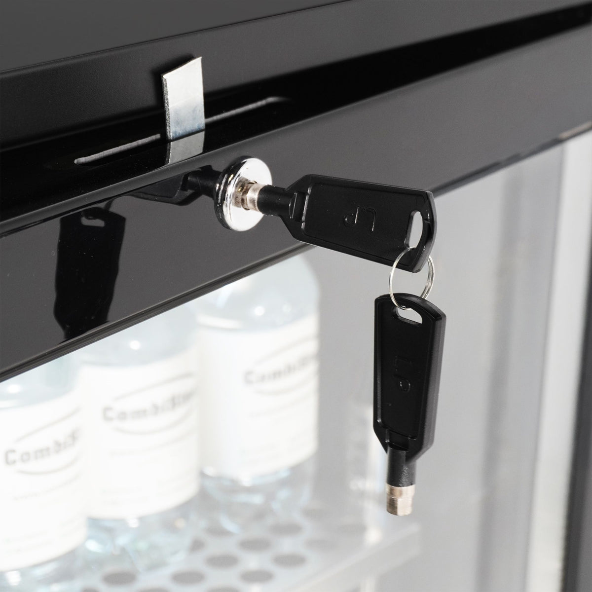 BACKBAR COOLER 3 GLASS DOORS BLACK