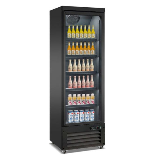 REFRIGERATOR 1 GLASS DOOR BLACK CEB-500R BL - SKU 7526.0100  All Stop Trading