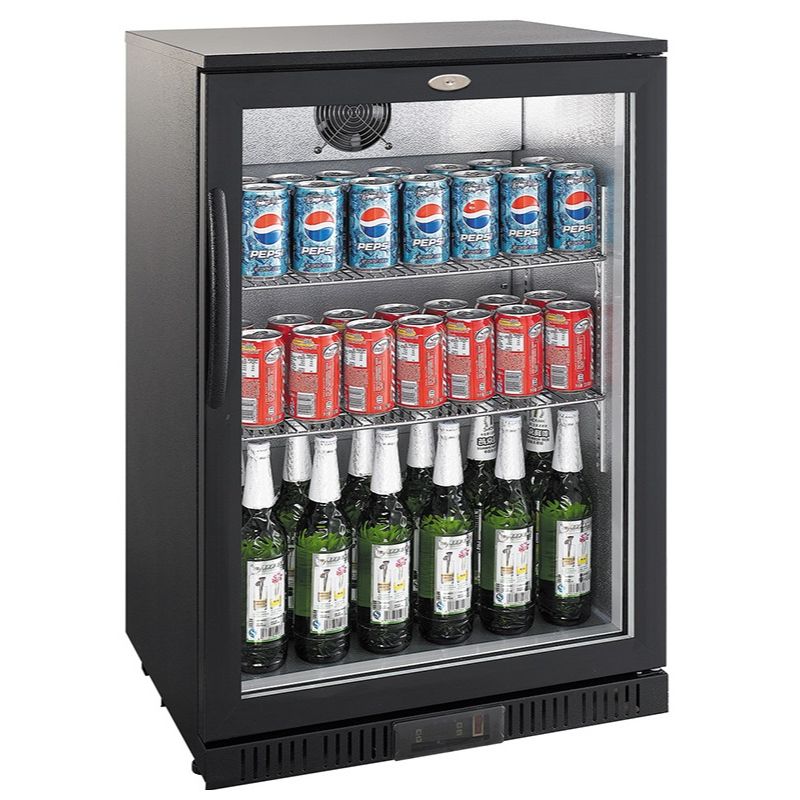 BACKBAR COOLER BLACK 1 DOOR SKU 7455.1300 All Stop Trading