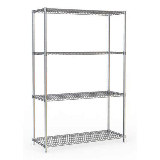 SHELF UNITS 4 LEVELS 1500 FLAT PACKED SKU 7530.0015 All Stop Trading