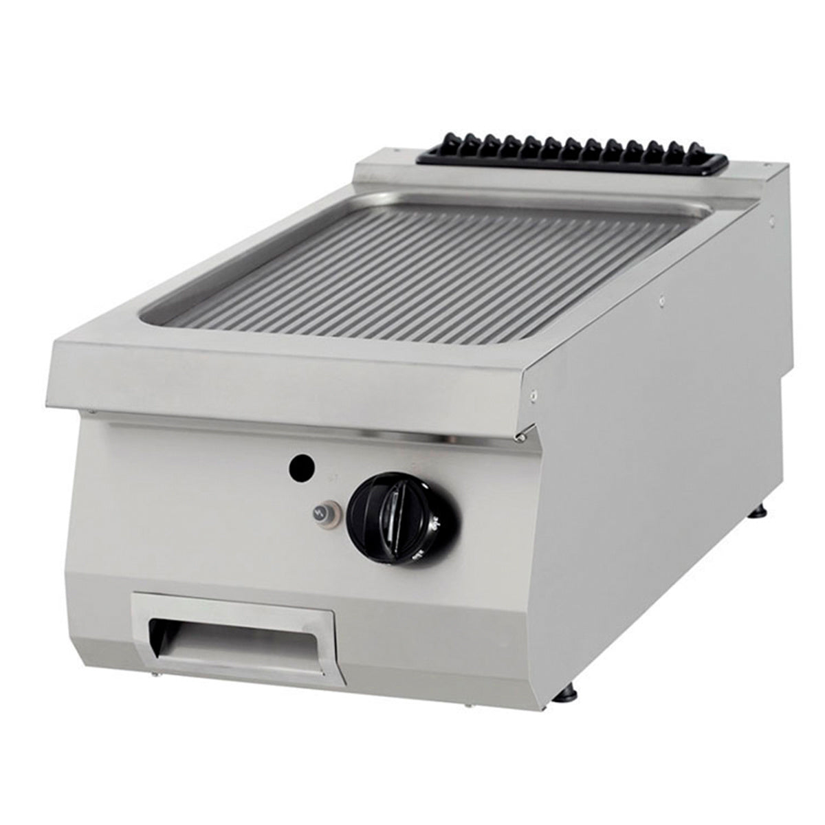 Premium Griddle - Grooved - Single Unit - 90cm Deep - Gas