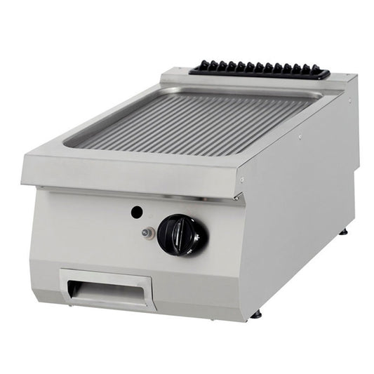 Premium Griddle - Grooved Chrome - Single Unit - 90cm Deep - Gas