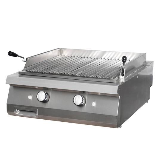 Premium Lava Stone Grill - Double Unit - 90cm Deep - Gas