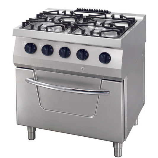 heavy-duty-stove---4-burners---double-unit---70cm-deep---36kw---gas-incl-electric-oven