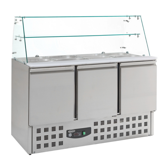 REFRIGERATED SALADETTES WITH GLAS 3 DOORS SKU 7950.0405 All Stop Trading