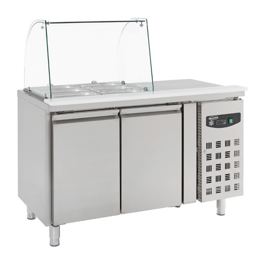 REFRIGERATED COUNTER WITH GLAS COVER 2 DOORS SKU 7950.0410