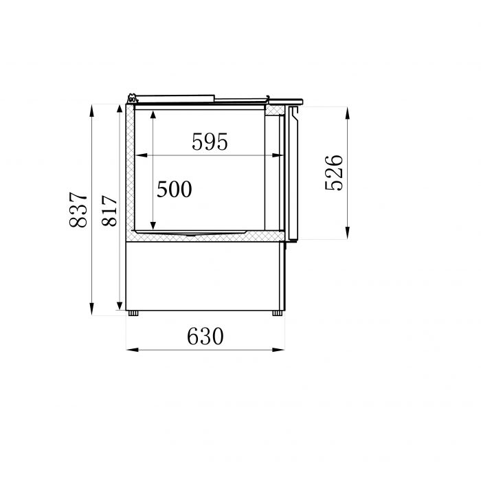 REFRIGERATED SALADETTE 3 DOORS SKU 7950.0094 All Stop Trading