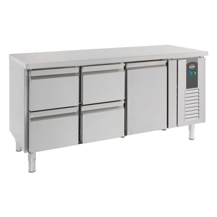 700 Refrigerated Counter 1 Door & 4 Drawers