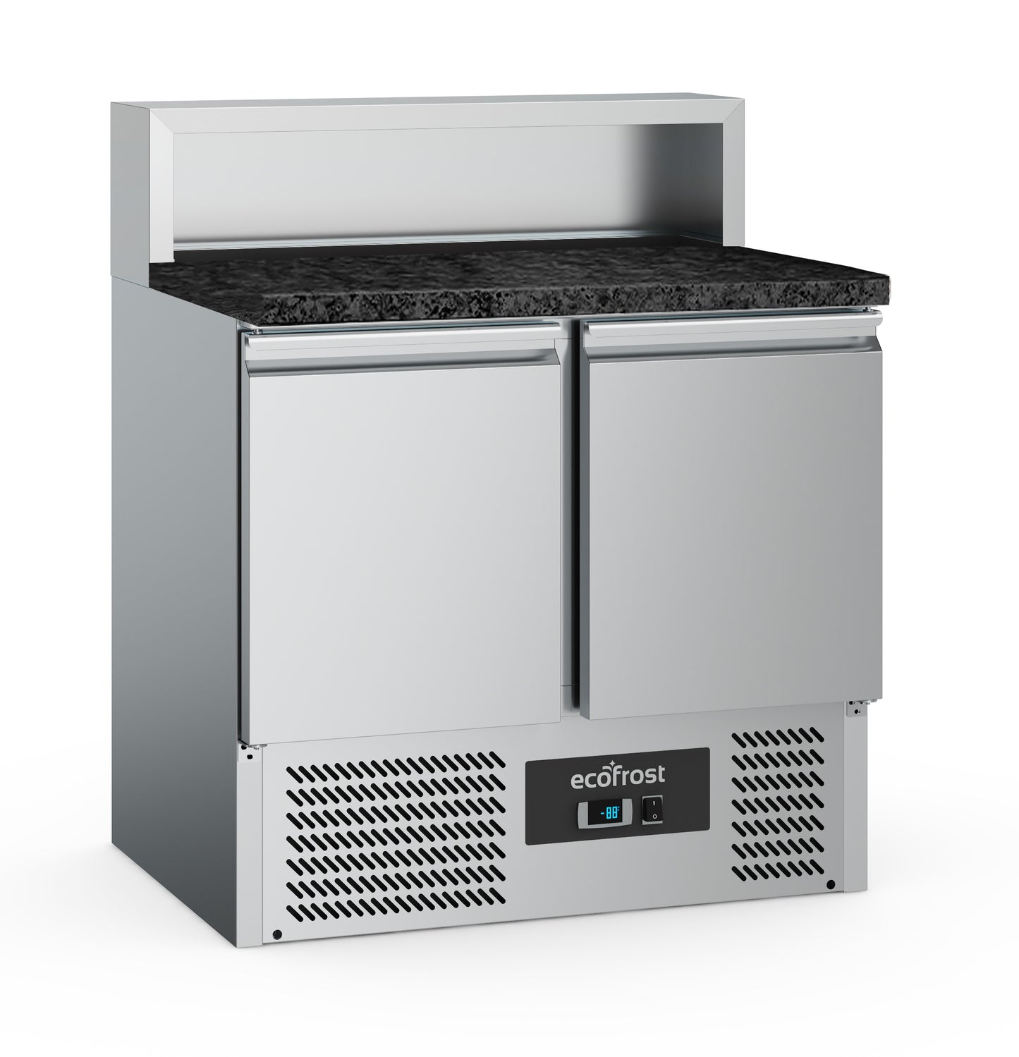 pizza-counter-2-doors-5x1/6gn-container-black-granite-worktop