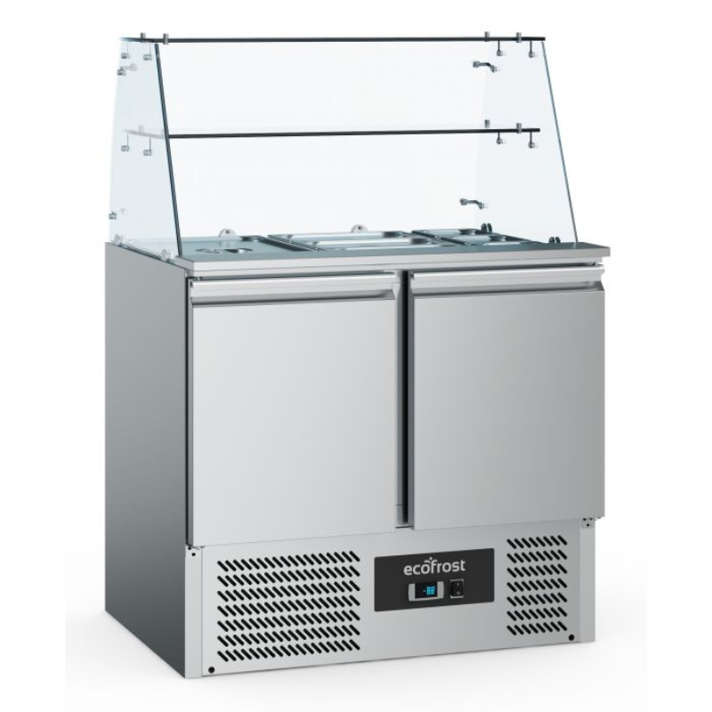 REFRIGERATED SALADETTE WITH GLASS COVER 2 DOORS - SKU 7950.5105