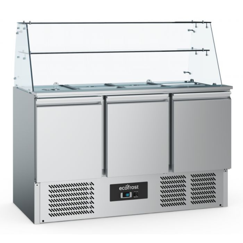 REFRIGERATED SALADETTES WITH GLAS 3 DOORS - SKU 7950.5110