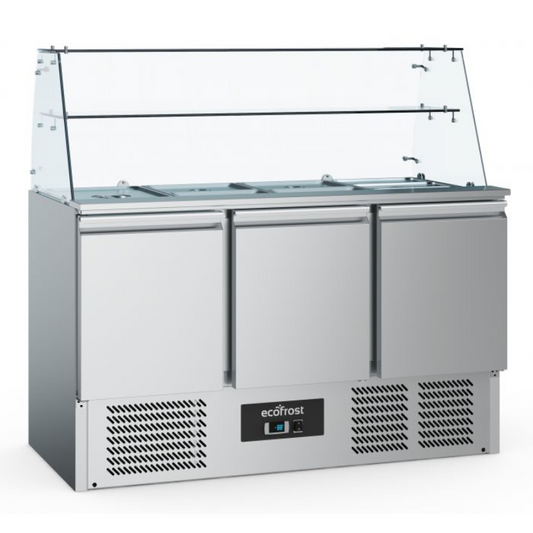 REFRIGERATED SALADETTES WITH GLAS 3 DOORS - SKU 7950.5110