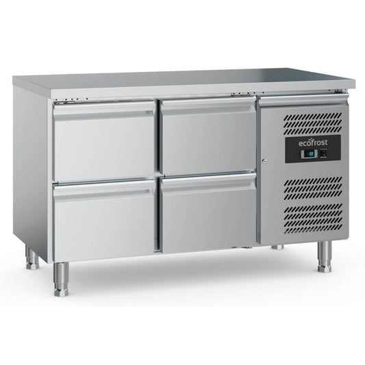 Combisteel - Ecofrost - 700 Refrigerated Counter 4 Drawers with adjustable feet - SKU 7950.5170 All Stop Trading
