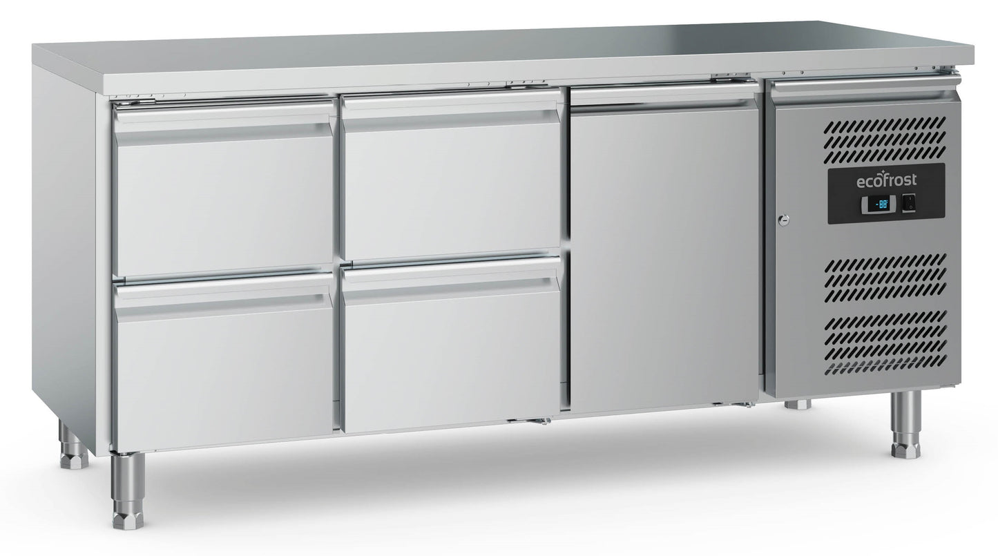 700-refrigerated-counter-1-door-and-4-drawers-with-adjustable-feet-sku-7950-5175