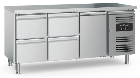 700-refrigerated-counter-1-door-and-4-drawers-with-adjustable-feet-sku-7950-5175