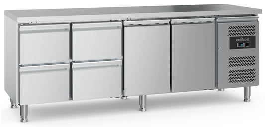 700-refrigerated-counter-2-doors-and-4-drawers-with-adjustable-feet-sku-7950-5180