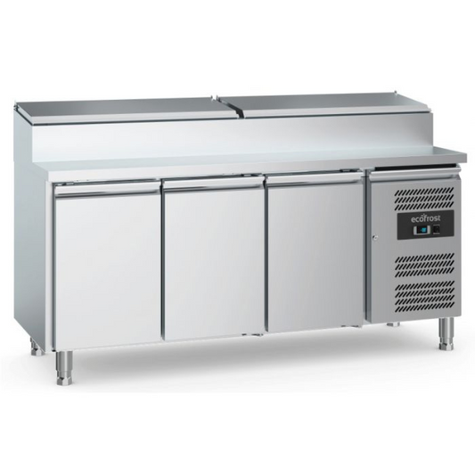 Combisteel - Ecofrost - Saladette 3 Doors 8x1/3GN Container - SKU 7950.5195 All Stop Trading