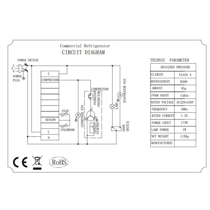 Combisteel - Ecofrost - Refrigerator SS 600 ltr Static - SKU 7950.5200 All Stop Trading