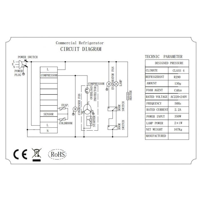 Combisteel - Ecofrost - Refrigerator SS 1200 ltr static - SKU 7950.5205 All Stop Trading