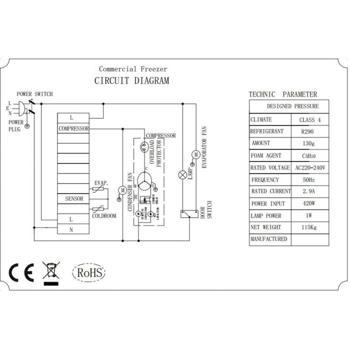 Combisteel - Ecofrost - Freezer SS 600 ltr static - SKU 7950.5210 All Stop Trading