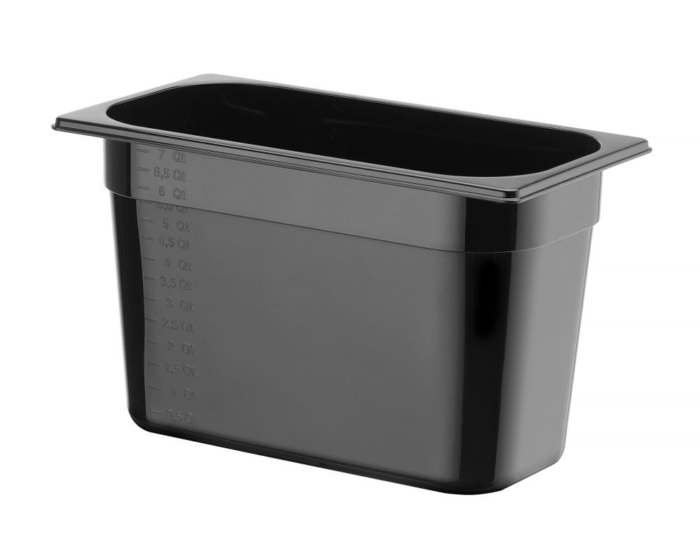 container_gn_1/3_black_polycarbonate_862506