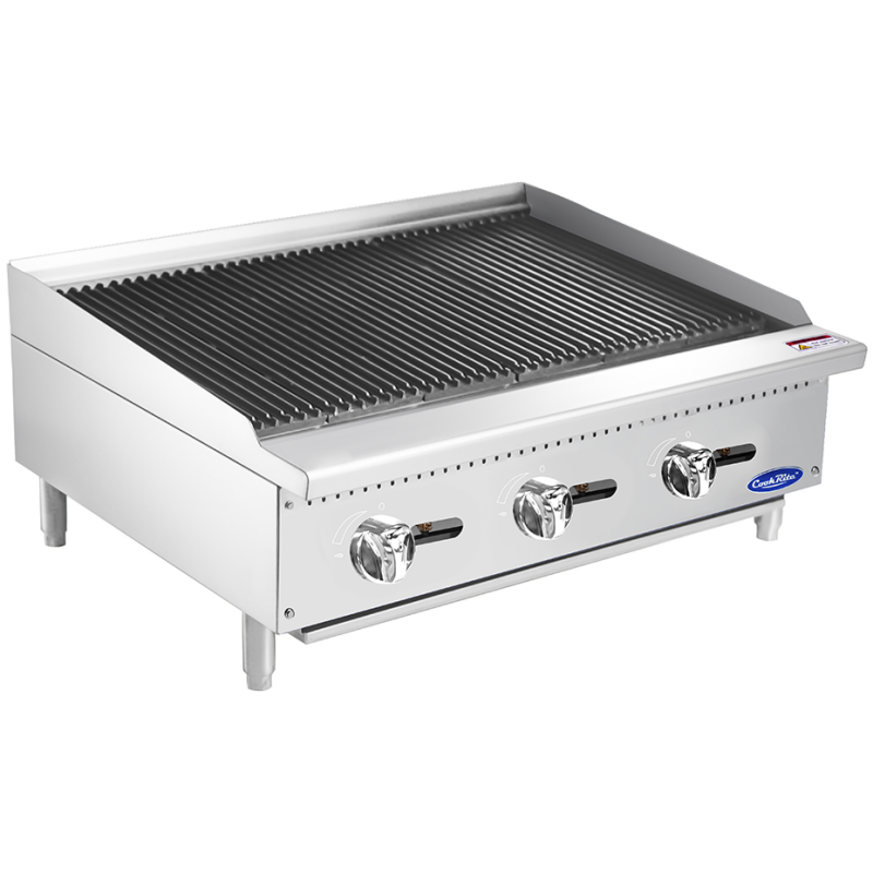CookRite 3 Burner Chargrill | Lava Rock NAT 910mm wide