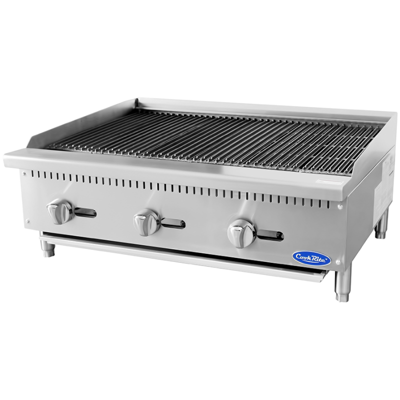CookRite 3 Burner Chargrill | Lava Rock NAT 910mm wide
