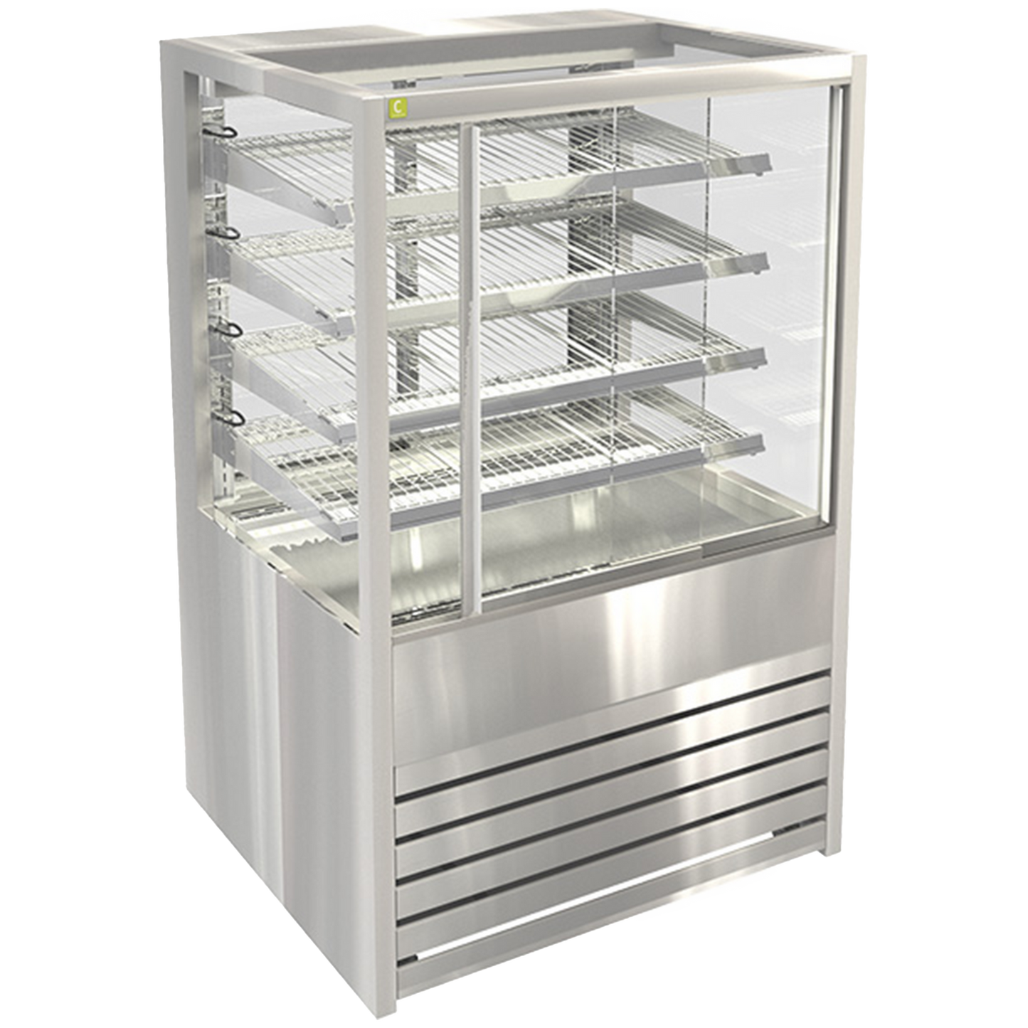 Cossiga Heated Solid Front With Rear Glass Doors Display 1.2m