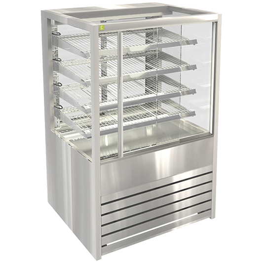 Cossiga Heated Solid Front With Rear Glass Doors Display 1.2m