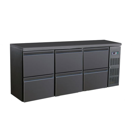 Combisteel Barcooler Black 6 Drawers - SKU 7450.0323  All Stop Trading