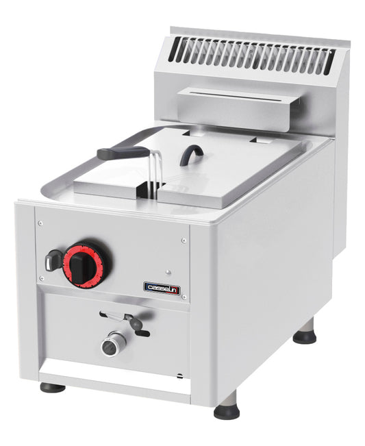 Gas deep fryer with drain tap 8 liters 33 - C6FGV833