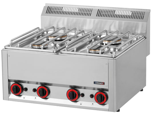 Gas table-top cooker 4 burners P 66 - C6FOG4FP66