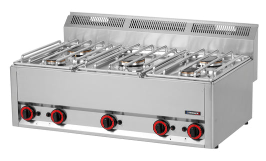 Gas table-top cooker 5 burners P 99 - C6FOG5FP99