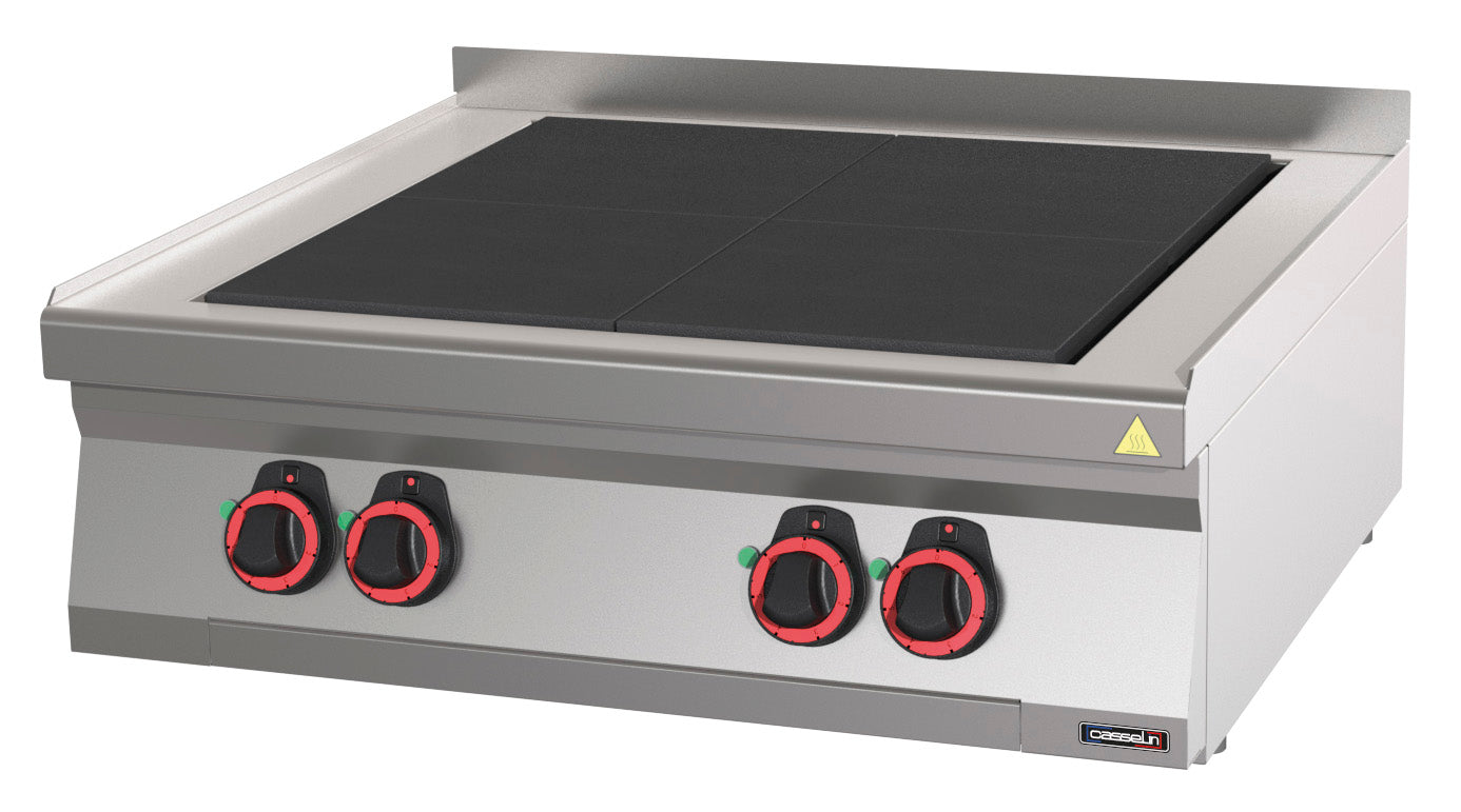 Electric table-top cooker 4 solid tops 80 - C7FOE4P80