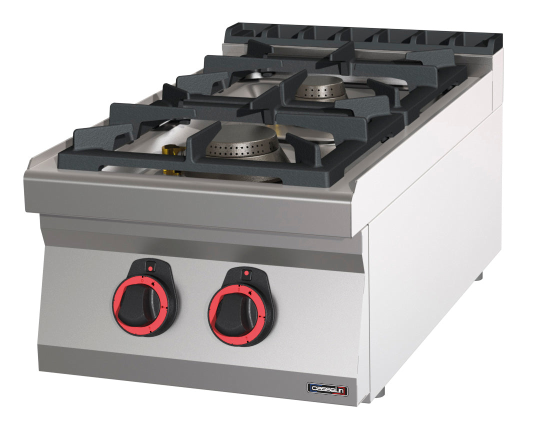 Gas table-top cooker 2 burners HP 40 - C7FOG2FHP40