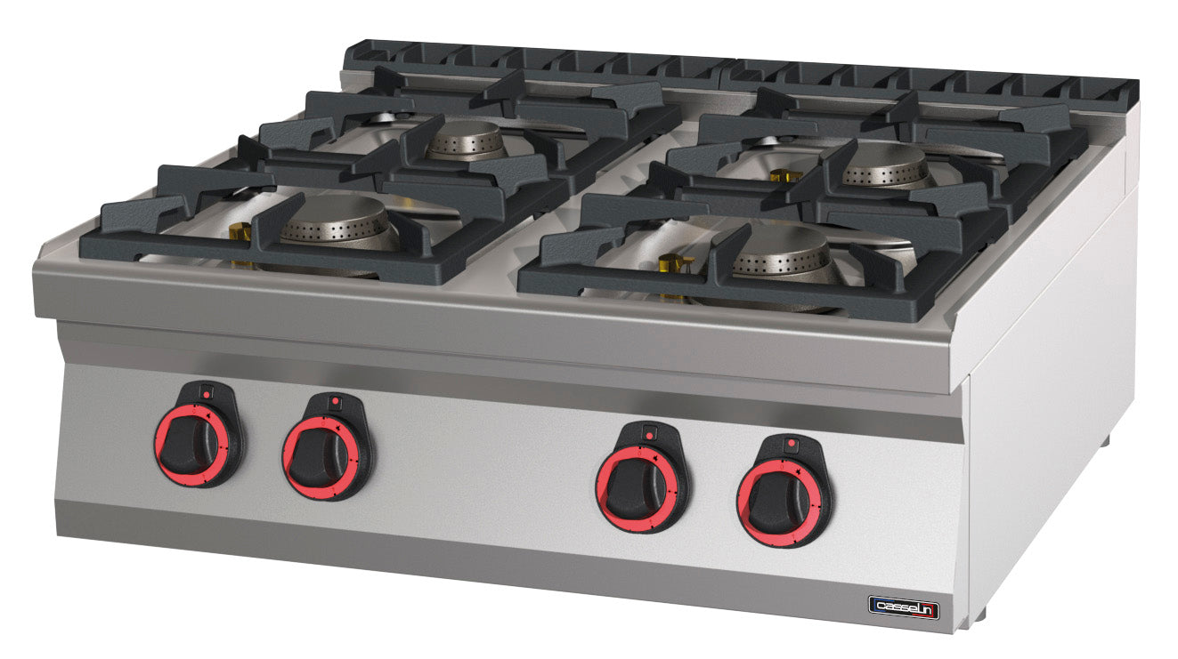 Gas table-top cooker 4 burners HP 80 - C7FOG4FHP80