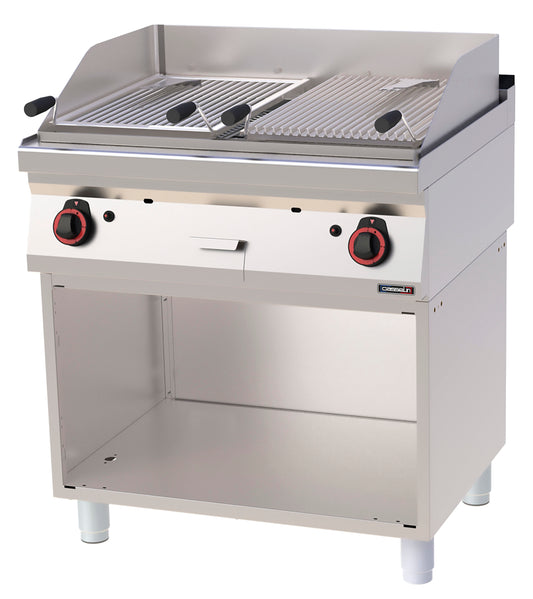 Lava stone grill double with open cabinet 80 - C7GPLD80S