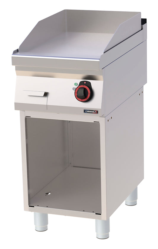 Griddle plate Smooth Chrome with open cabinet 40 - C7PASCL40S