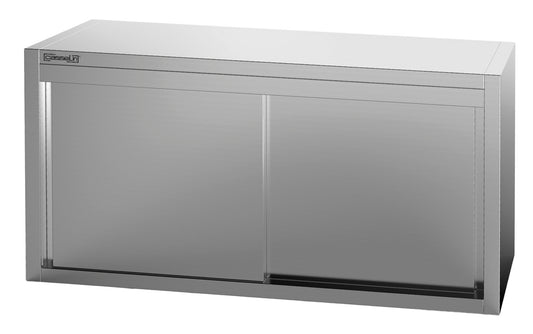 Stainless steel wall cabinet with sliding doors 1400 mm - CAMPC140