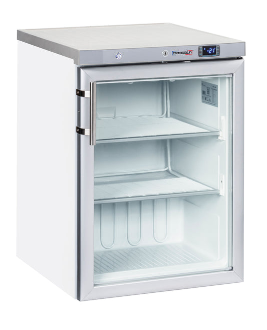 Upright glass door freezer 200 L White - CANV200LB