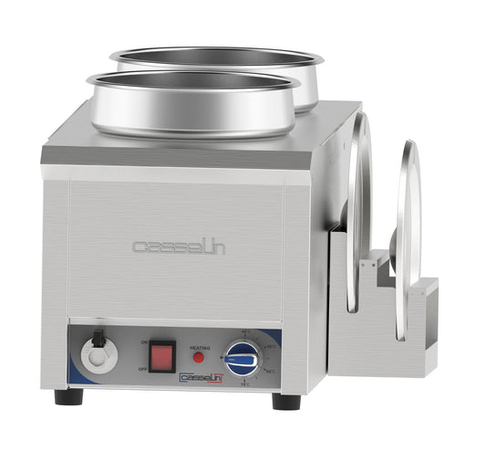 Bain-marie water heated for sauce 2 x 7.5 L - CBMES275