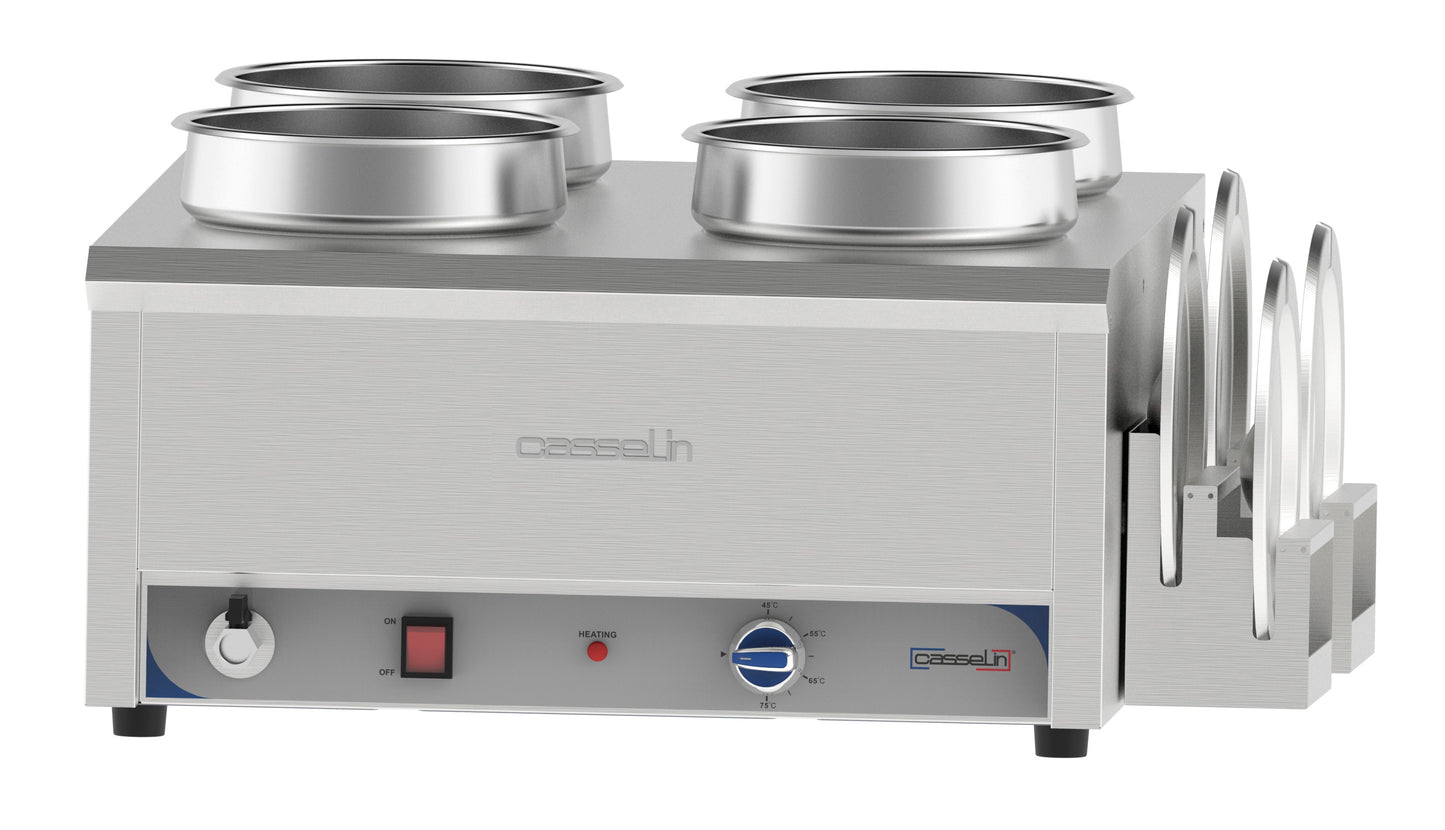 Bain-marie water heated for sauce 4 x 7.5 L - CBMES475
