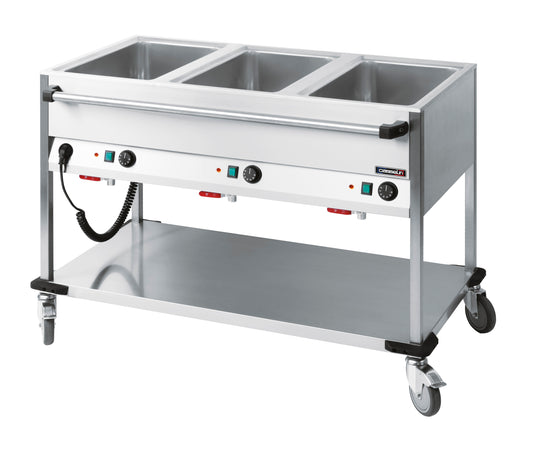 Bain-marie trolley water-heated 3 x GN 1/1 - CCBM3H