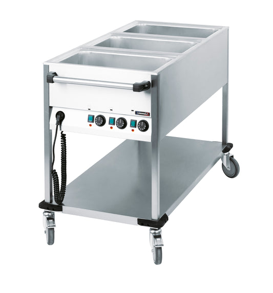 Bain-marie trolley water-heated 3 x GN 1/1 - CCBM3V