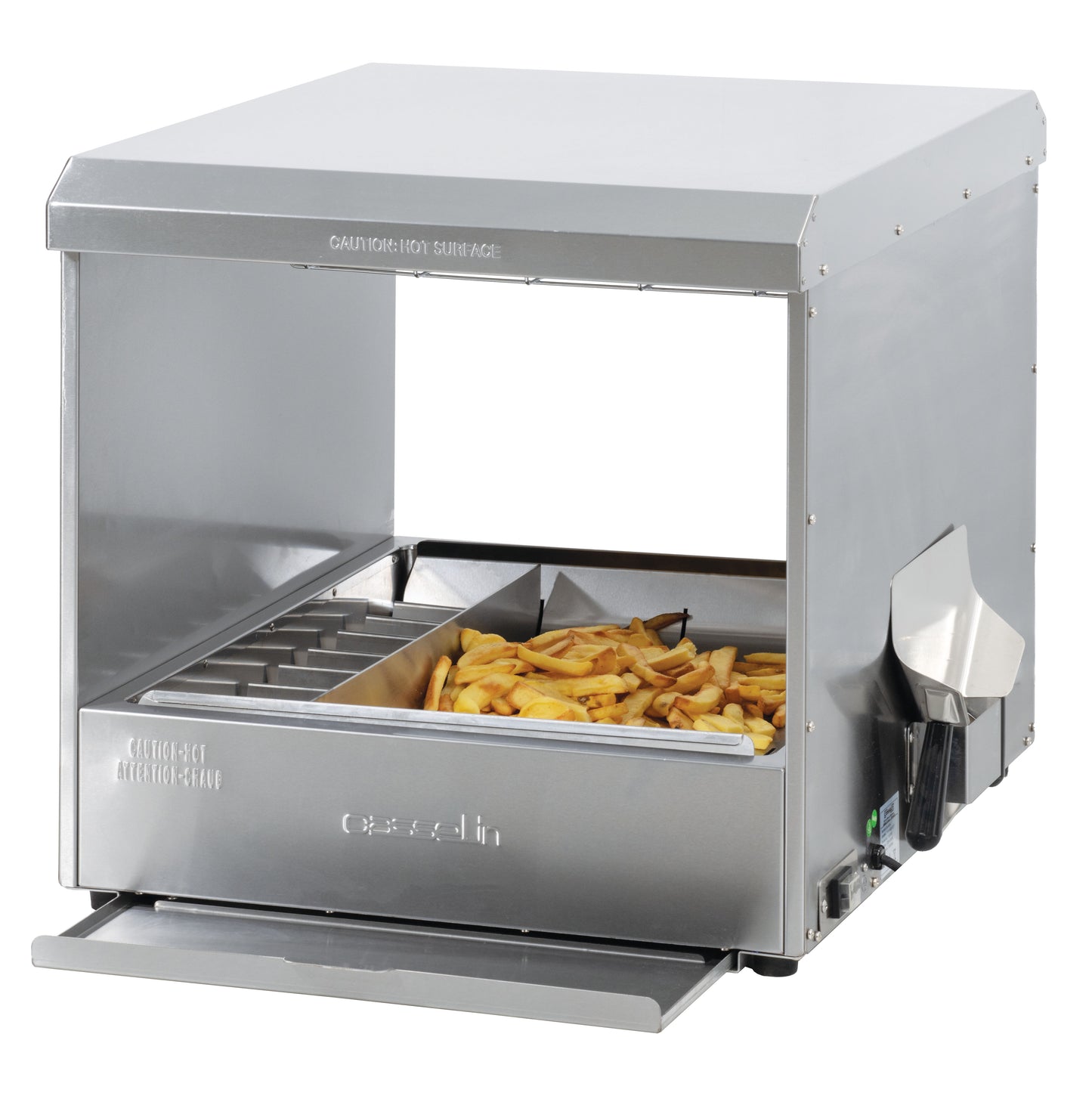 French fry warmer with quartz double heating pass-trough M - CCF10