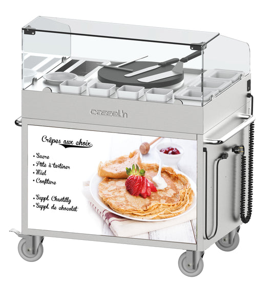 Electric crepe maker trolley 40 - built-in - CCHCC40E