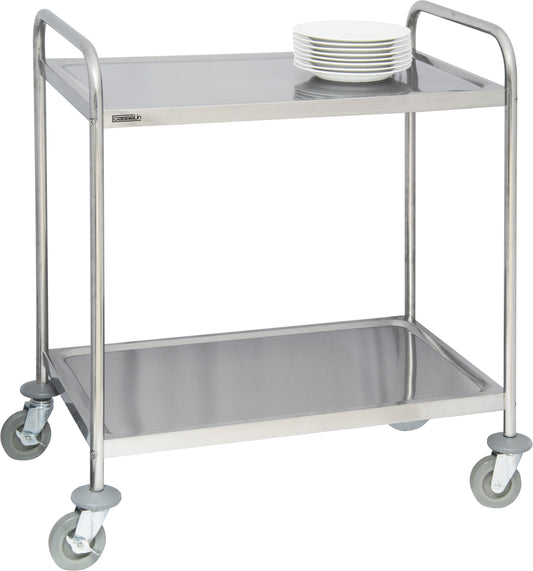 Stainless steel trolley 2 shelves - CCI2