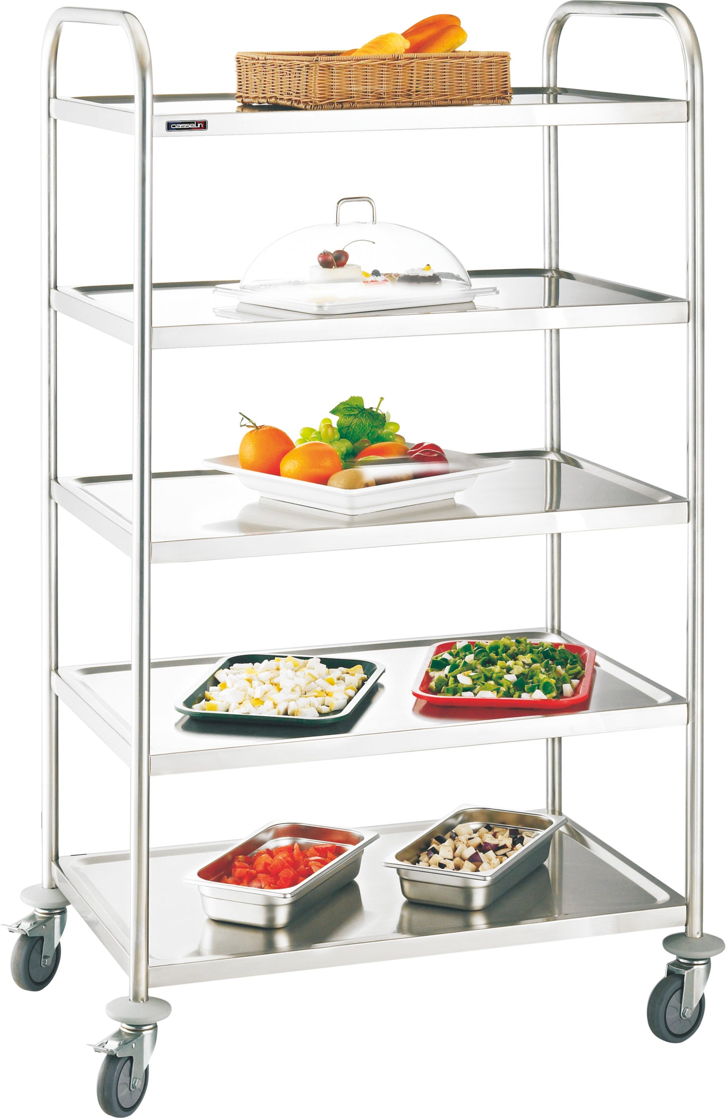 Stainless steel trolley 5 shelves - CCI5